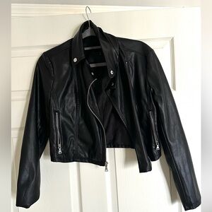 Express Black vegan Leather Women's Jacket